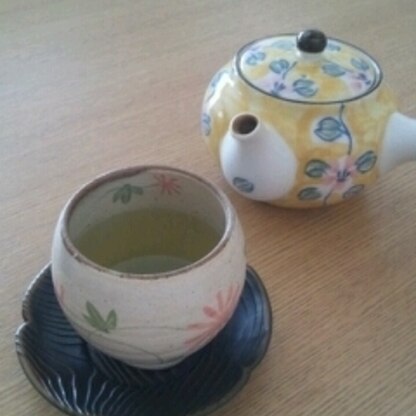 緑茶にハチミツ合いますね～☆
おやつのかわりにも良さそうです！  また作ろう♪